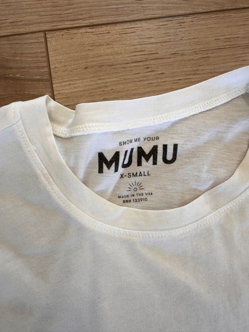 Show Me Your MuMu Cream Leopard Double-Print Short Sleeve Tee - Picture 3 of 3